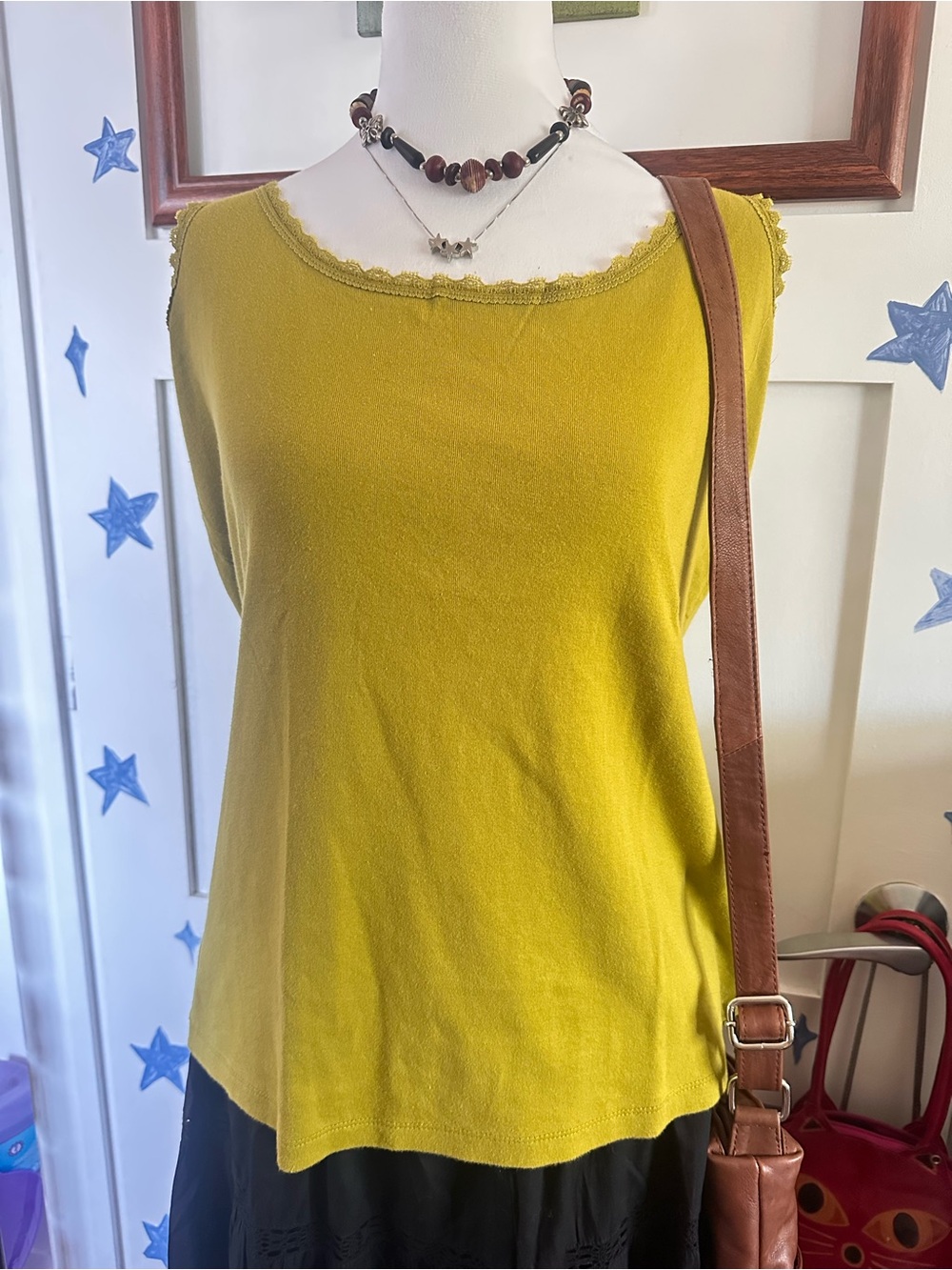 St. John's Bay Green Sleeveless Knit Tank